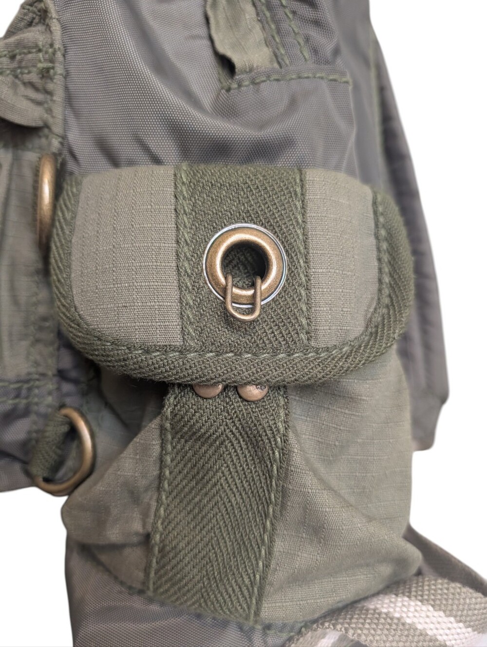 GAP Utility Nylon Backpack | Y2K Gorpcore Cargo Backpack | Army Green - Picture 12 of 15